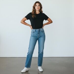 HARLEY-DAVIDSON Straight leg mid-rise Denim Jeans - Size 14